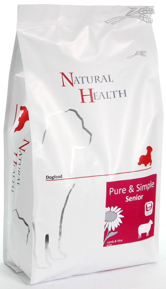Natural Health Dog Lamb & Rice Senior Hondenvoer