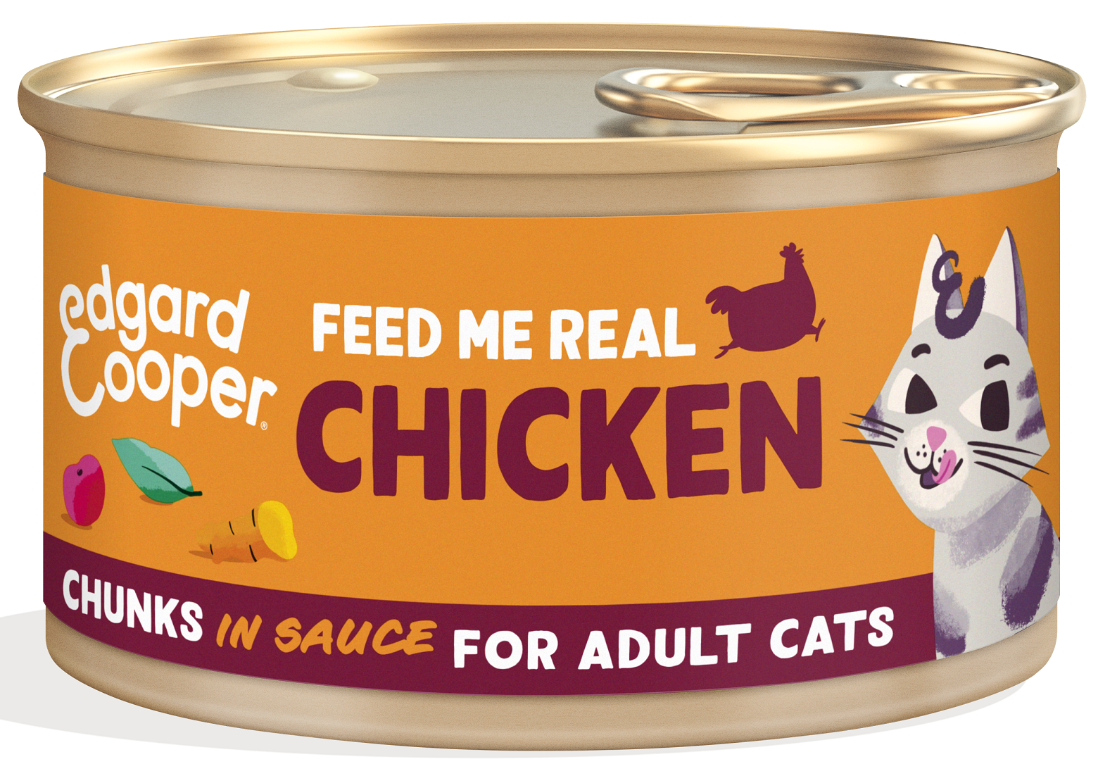 Edgard & Cooper Cat Chunks In Sause, Adult Kip Kattenvoer